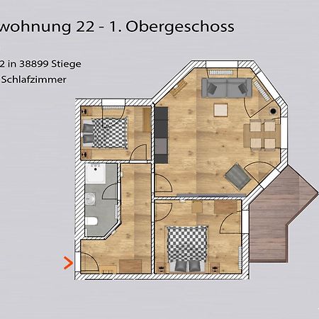 Auszeit-Im-Harz Haus 5 Wohnung 22 Stiege Exteriör bild